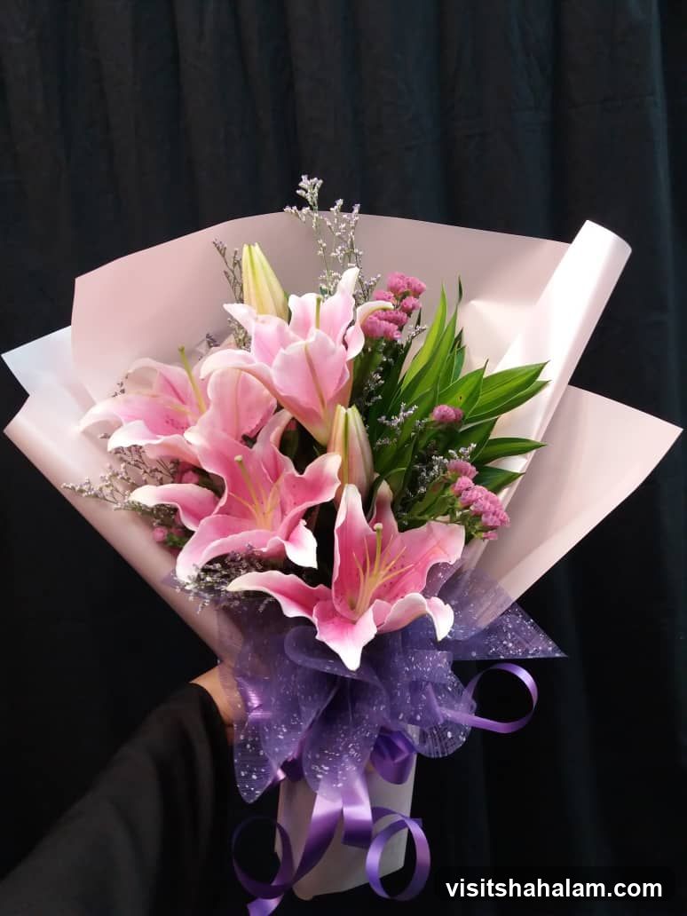 Pink Lily Bouquet