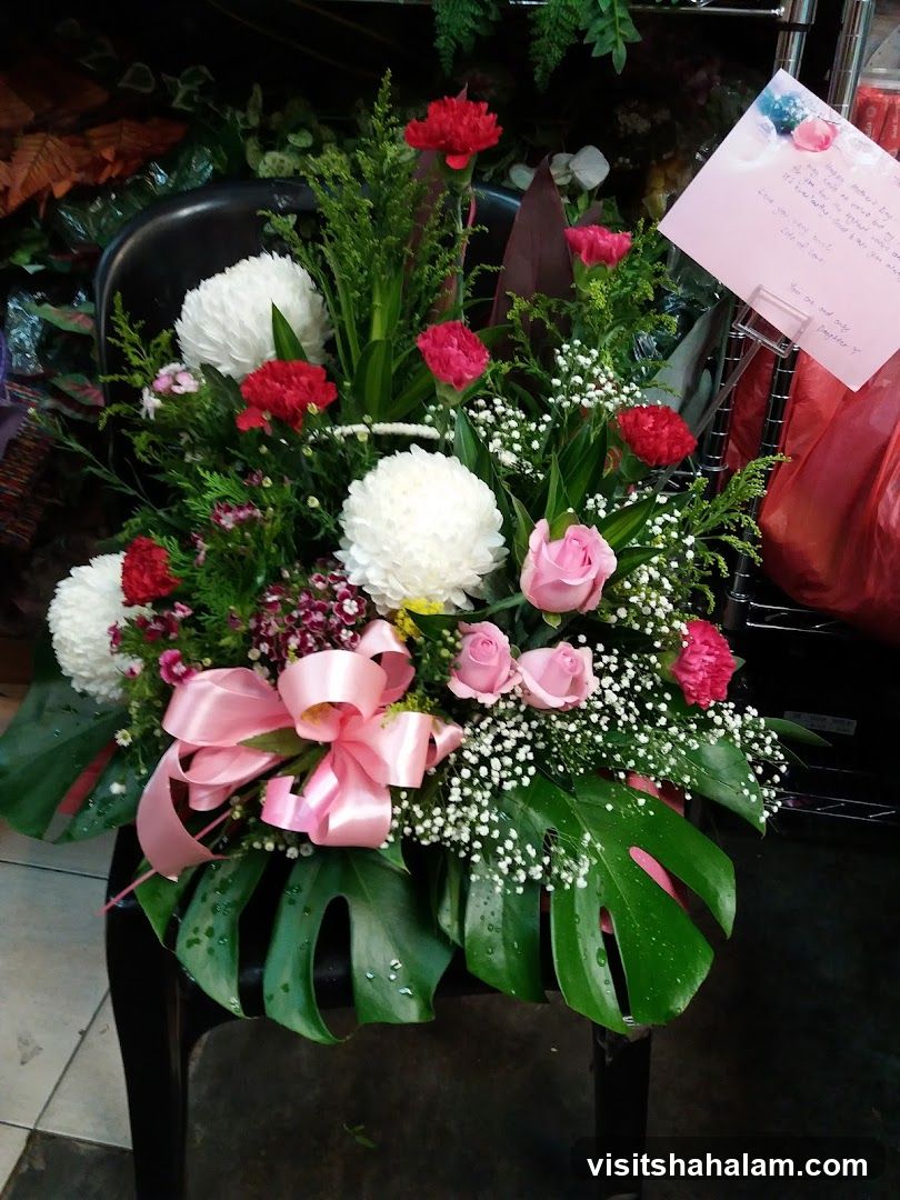 Flower Arrangement with Card