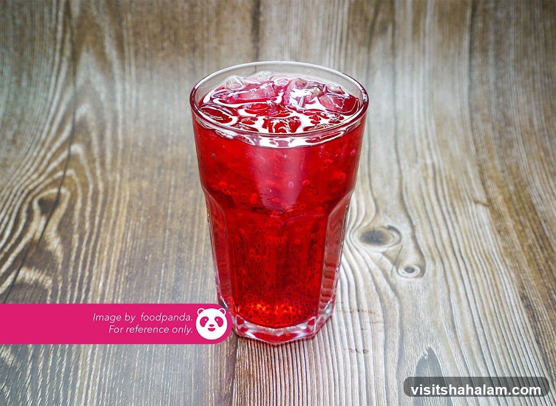 Red Drink with Ice