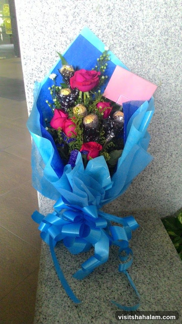 Bouquet of Roses and Chocolates