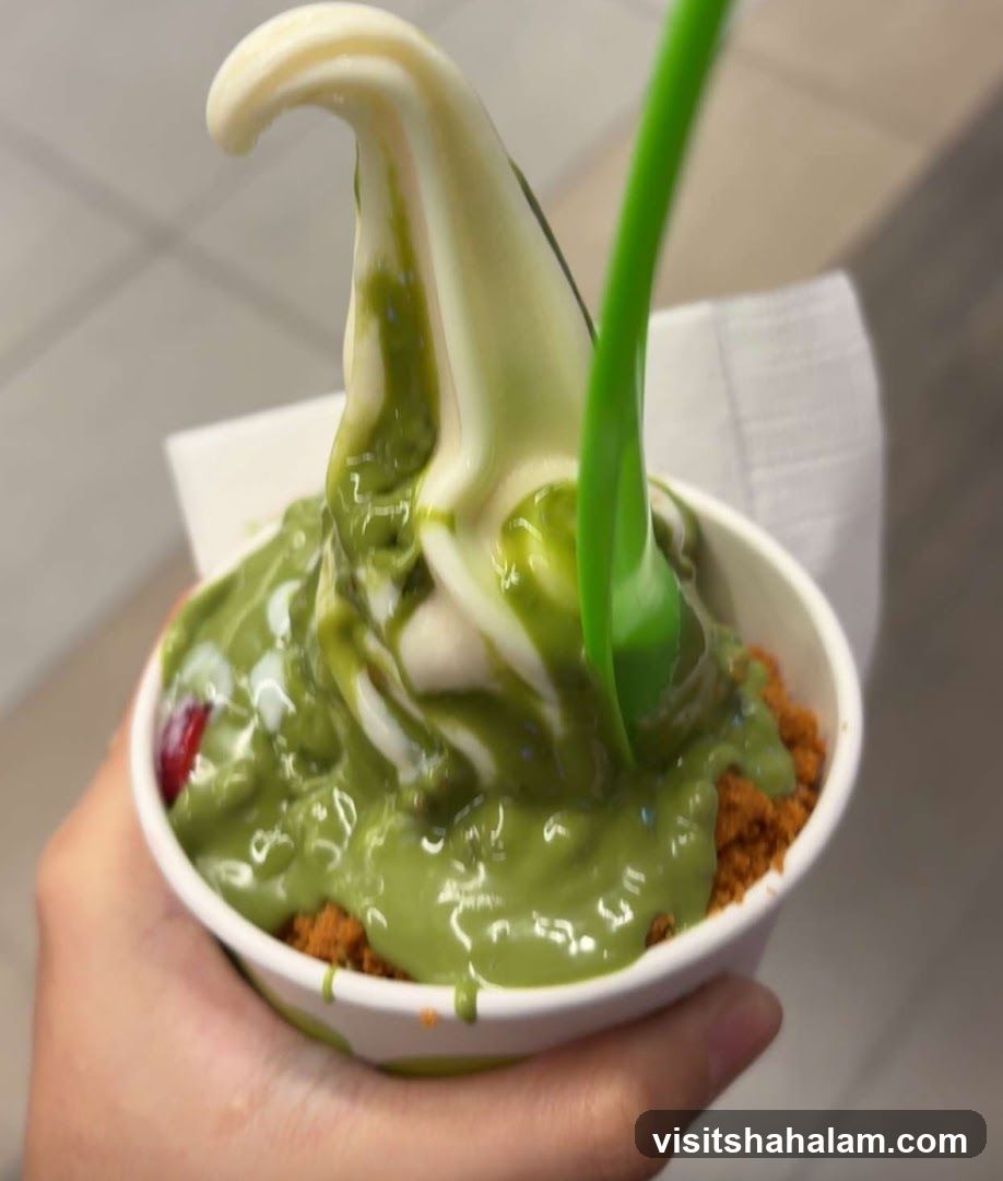 Matcha Soft Serve Ice Cream