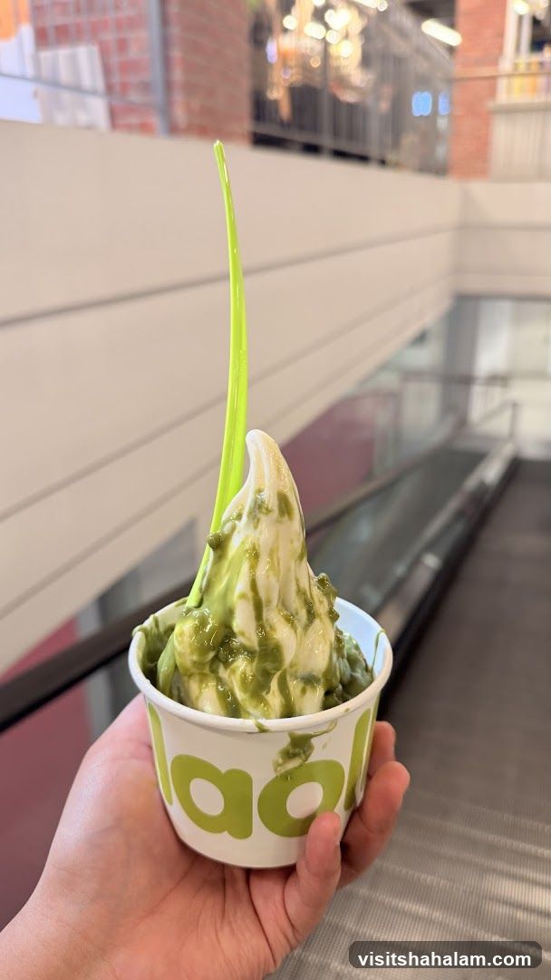Matcha Soft Serve Ice Cream