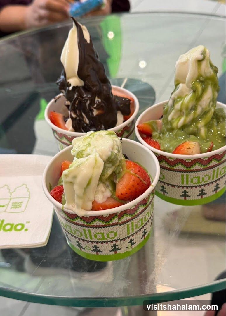 Frozen Yogurt with Toppings