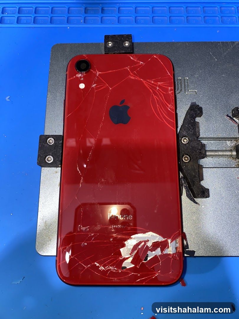 Cracked iPhone XR