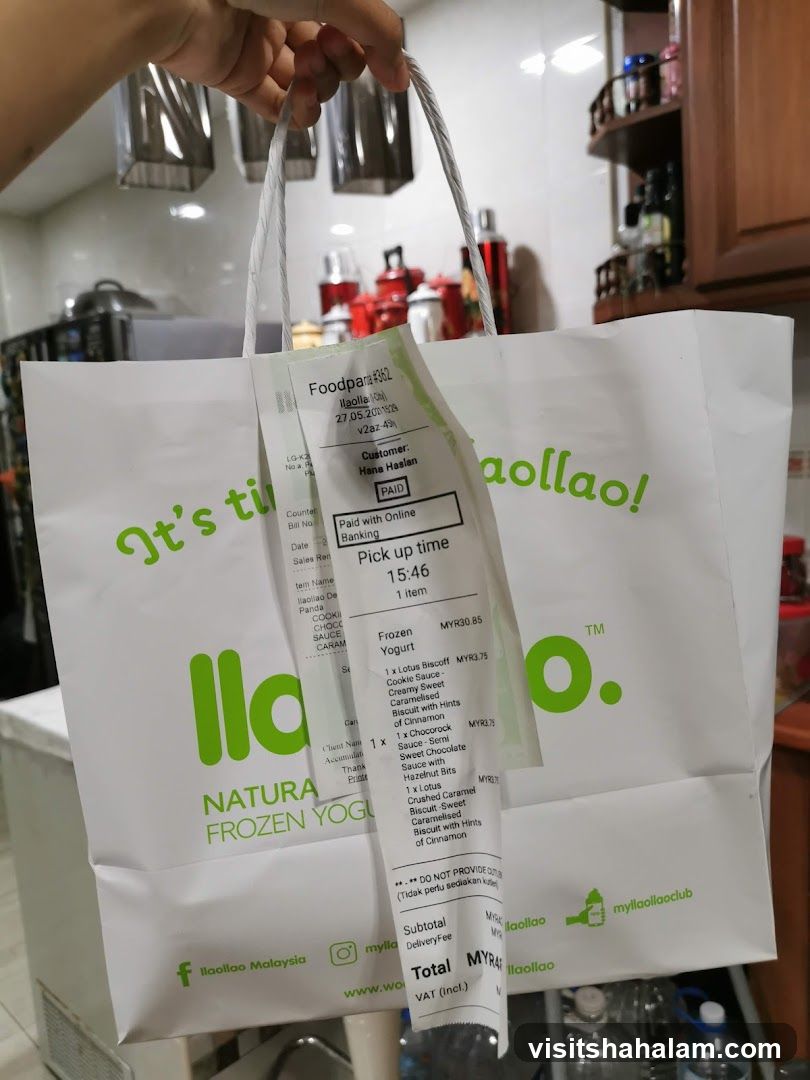 Llaollao Frozen Yogurt Bag