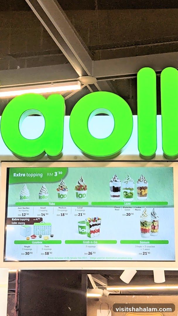 llaollao Menu