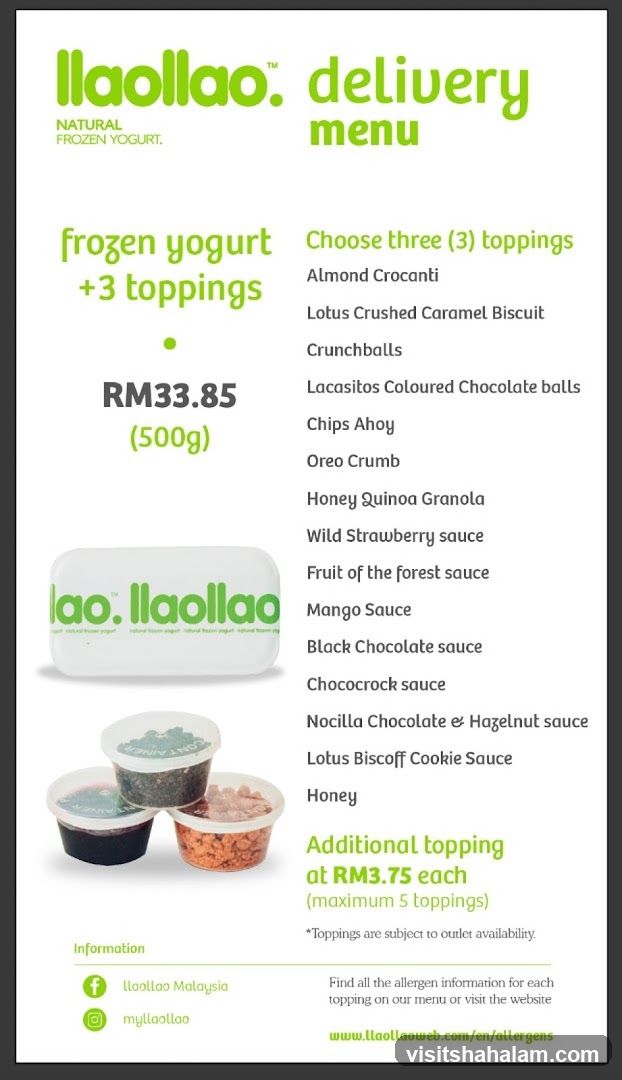 llaollao delivery menu