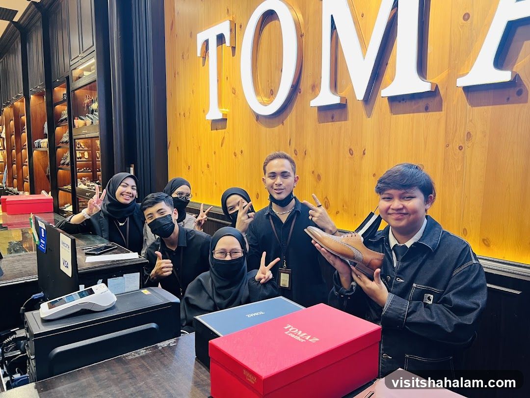 Staff Posing in Shoe Store