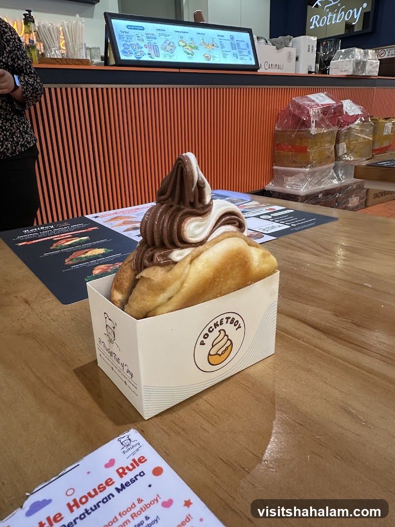 Dessert with Soft Serve Ice Cream