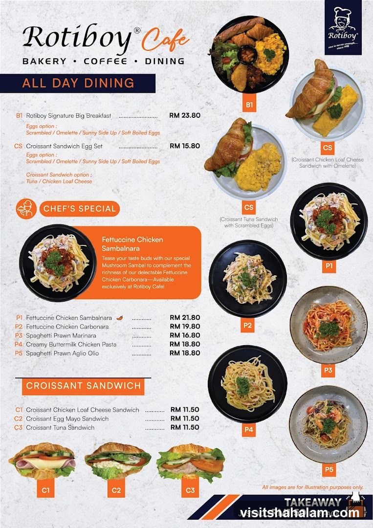 Rotiboy Cafe Menu