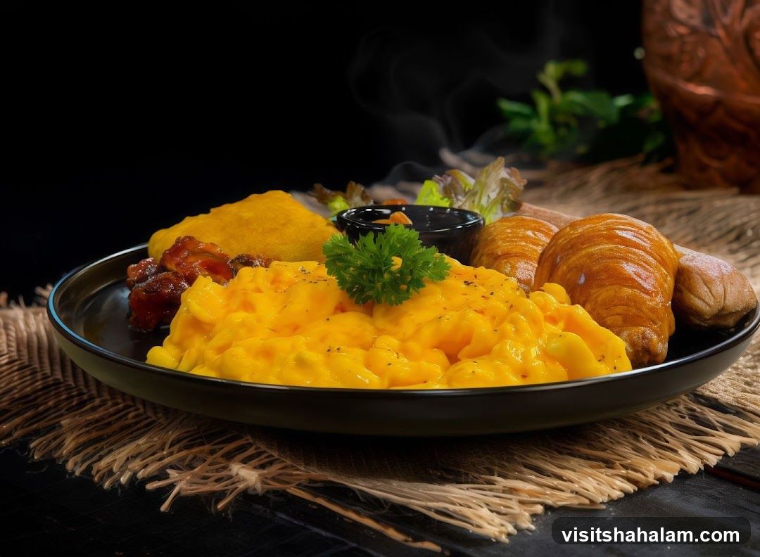 Scrambled Eggs Breakfast Platter