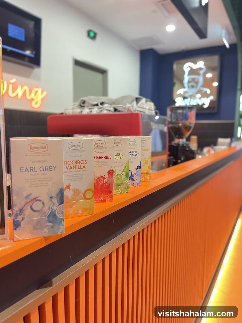 Tea Boxes on Counter