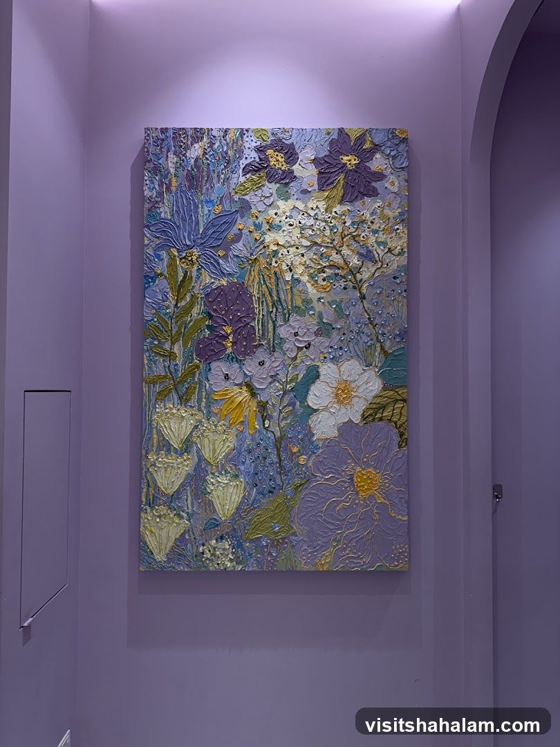 Textured Floral Painting