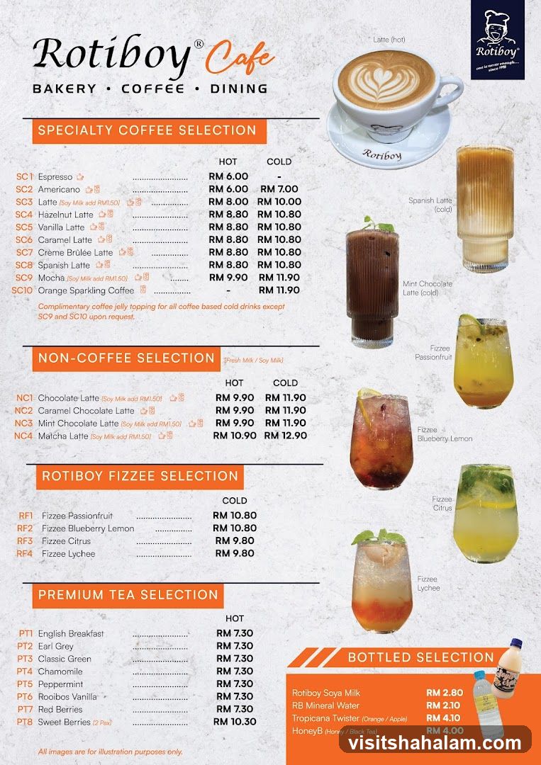 Rotiboy Cafe Menu