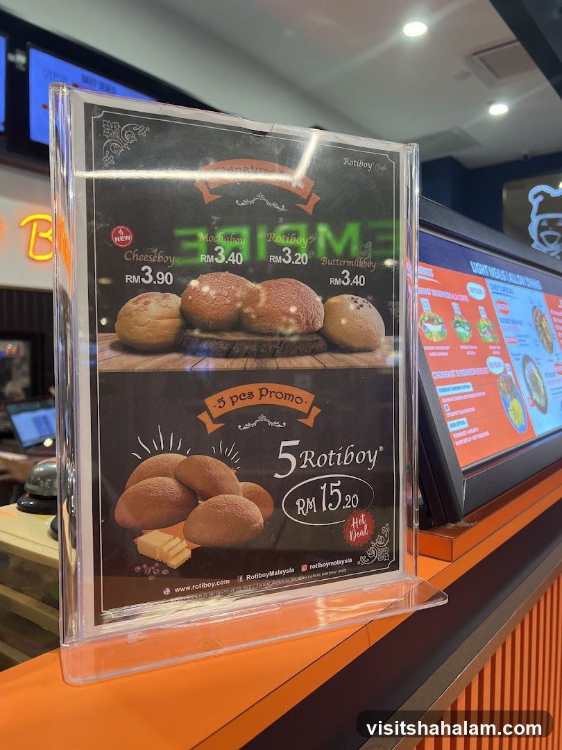 Rotiboy Cafe Menu