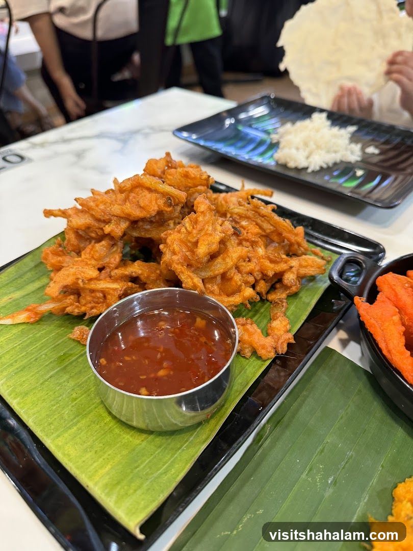 Onion Fritters with Dipping Sauce