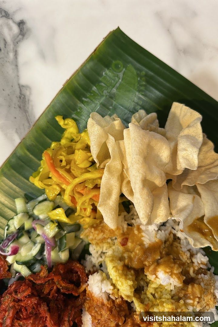 Indian Meal on Banana Leaf