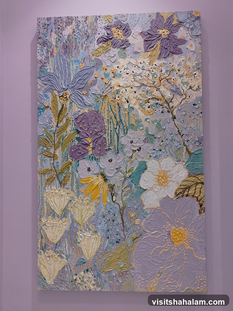 Textured Floral Painting