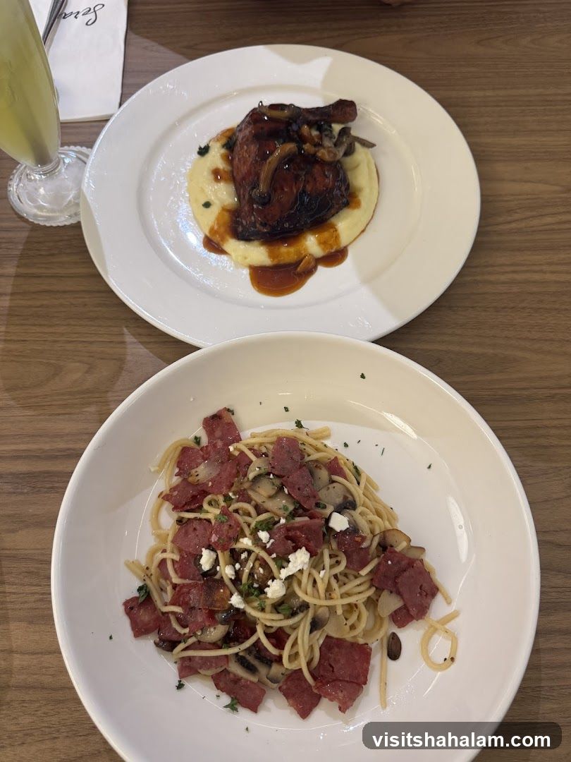 Two Plates of Food