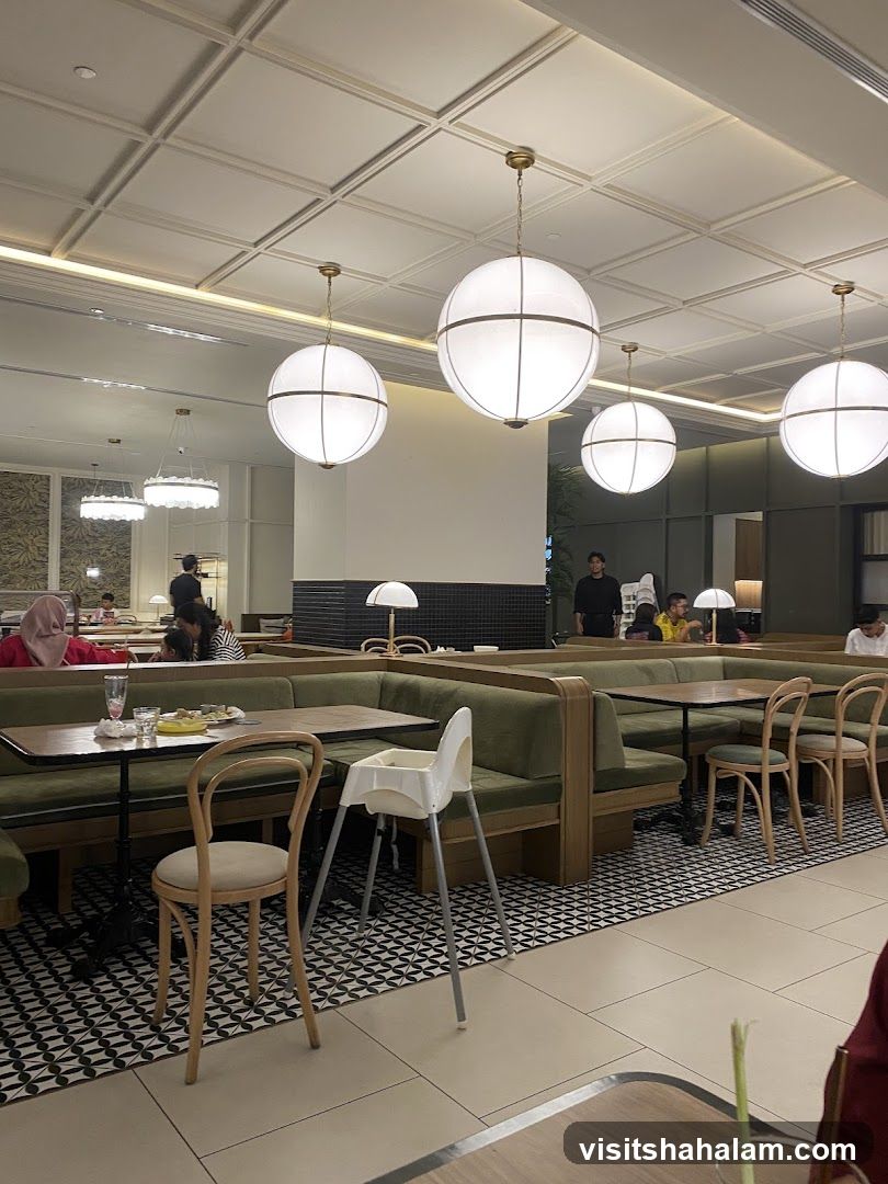 Restaurant Interior with Booth Seating