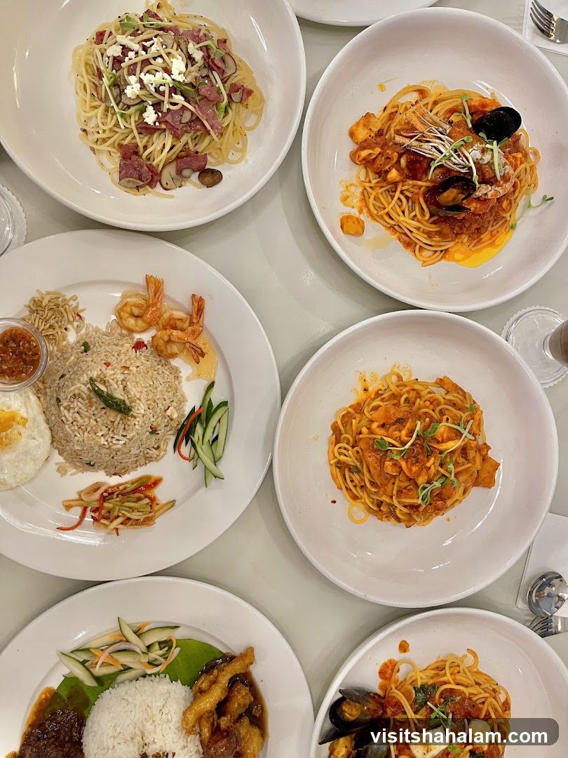 Various Pasta and Rice Dishes