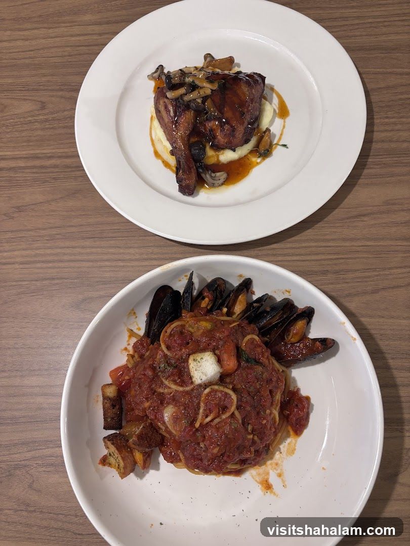 Two Plates of Food