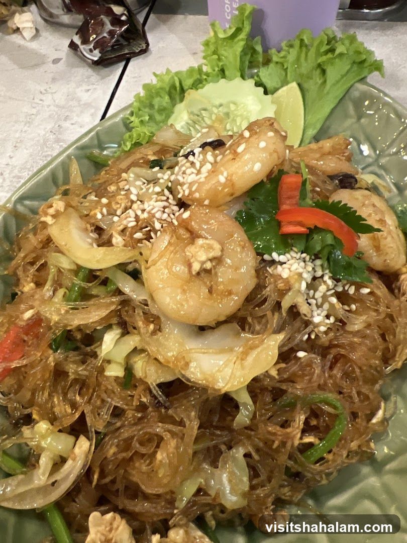 Shrimp and Glass Noodle Stir-fry
