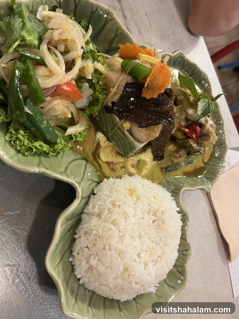 Thai Green Curry with Rice
