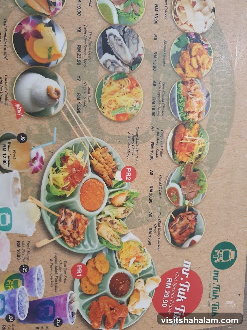 mr. Tuk Tuk Thai Street Food Menu