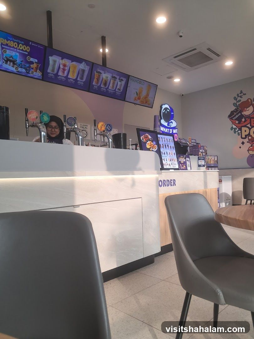 Bubble Tea Shop Counter