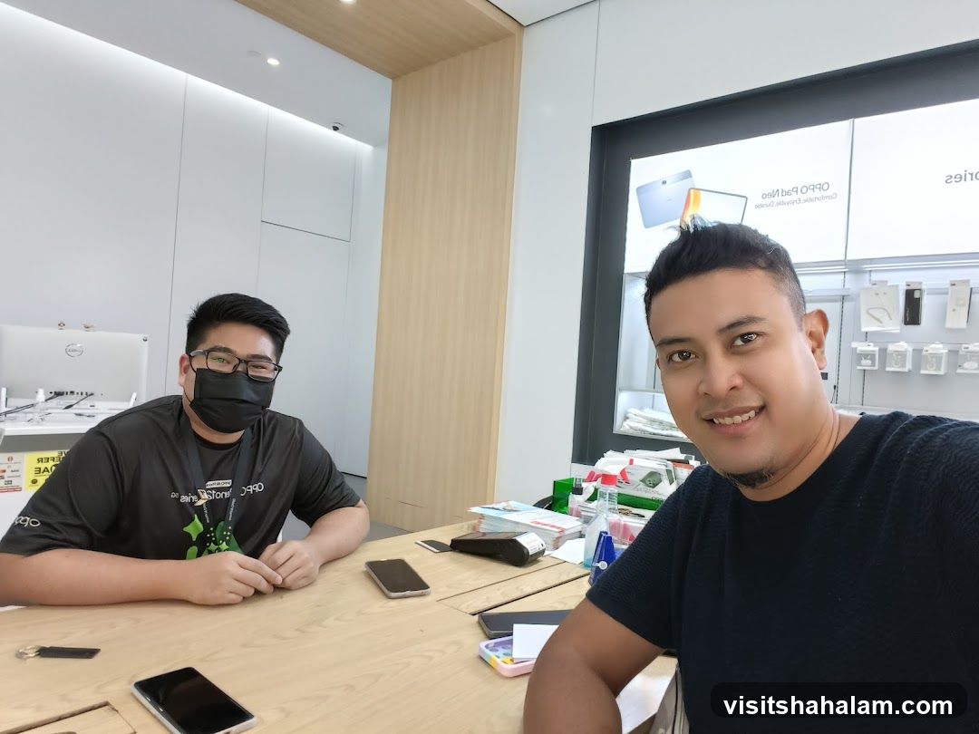 Two men in a store