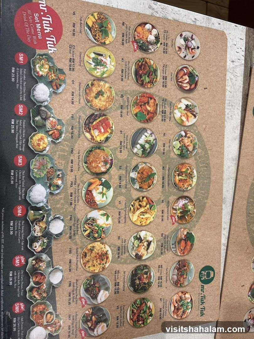 mr. Tuk Tuk Set Menu