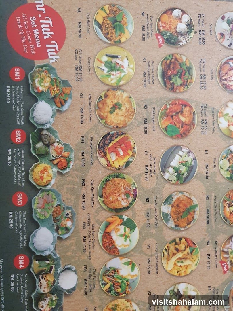 Tuk Tuk Set Menu