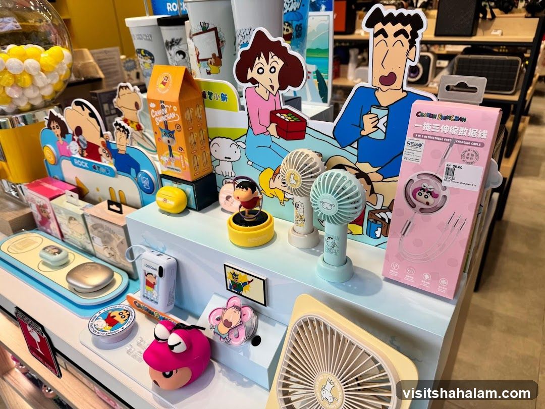 Crayon Shinchan Merchandise Display