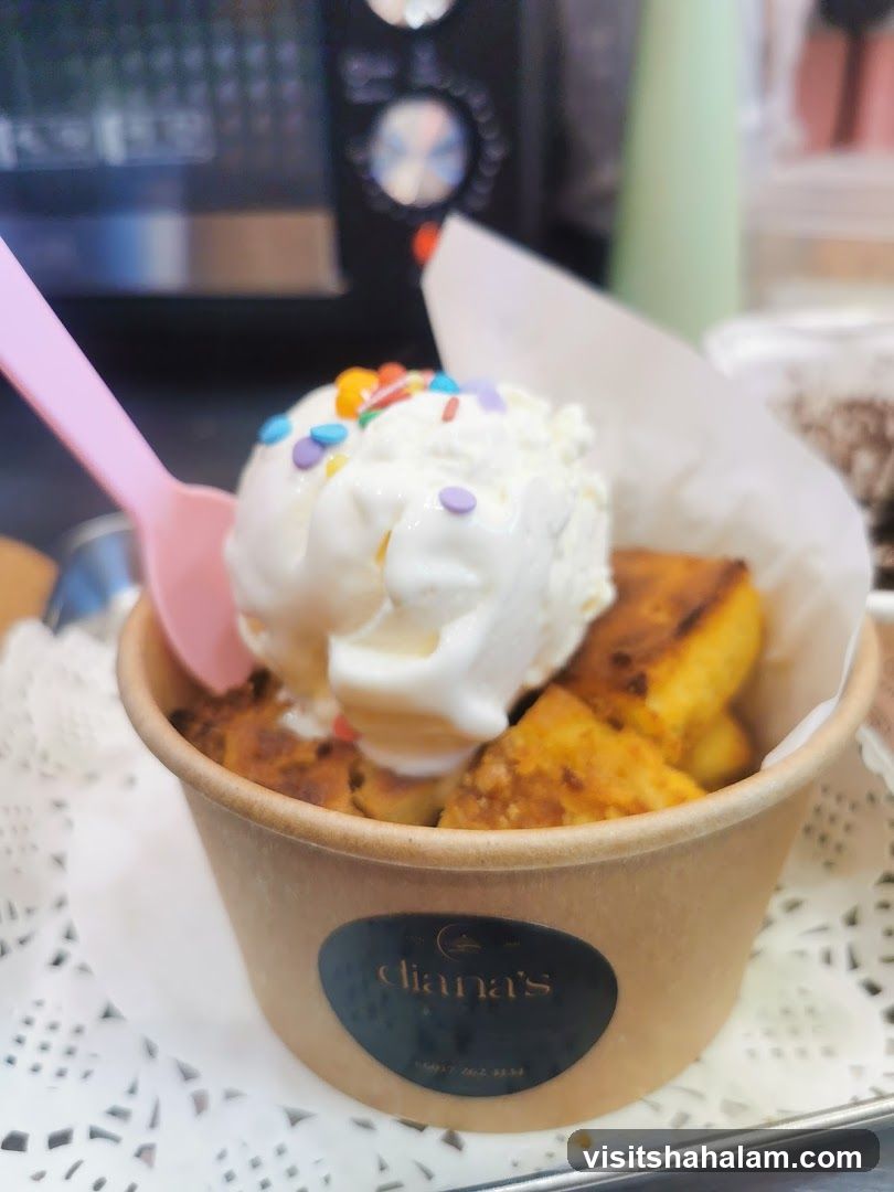 Ice cream with toppings