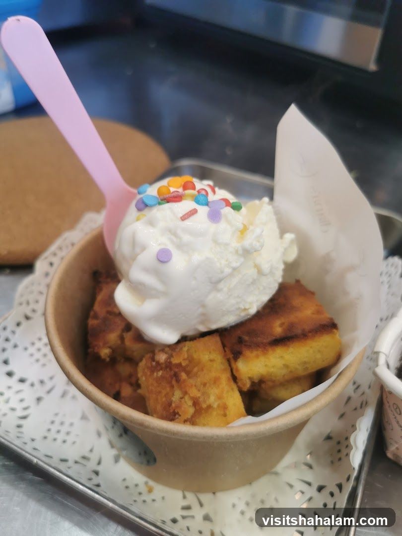 Dessert with Ice Cream and Sprinkles
