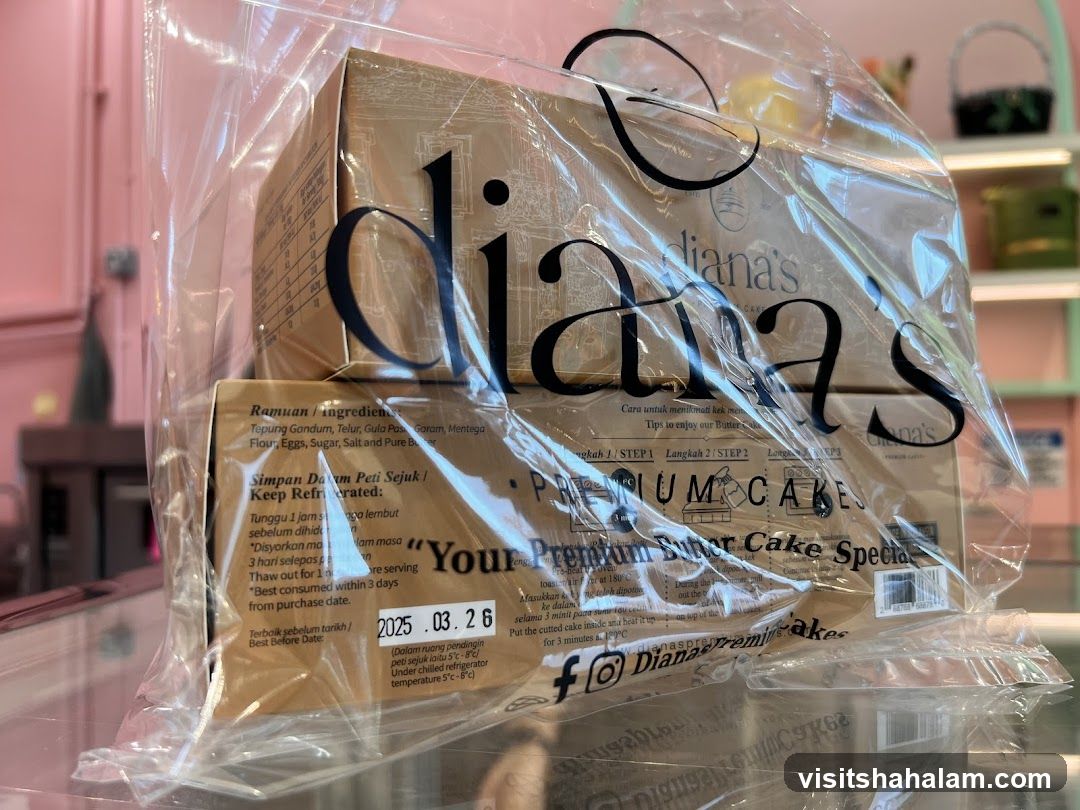 Diana's Premium Cakes Packaging