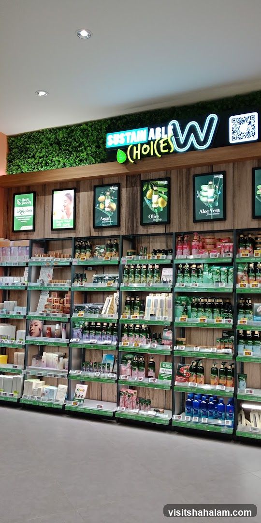 Store Interior with Skincare Products