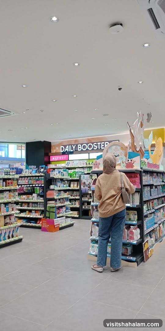 Store Interior with Shelves of Products