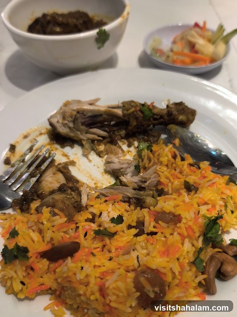 Chicken Biryani with Side Dishes
