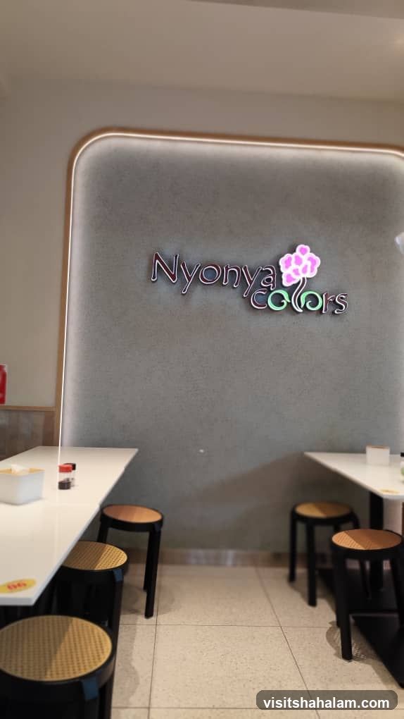 Restaurant Interior with Signage