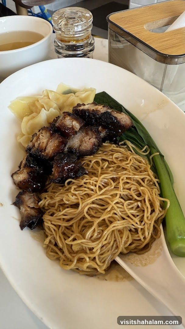 Char Siu Noodles with Wontons