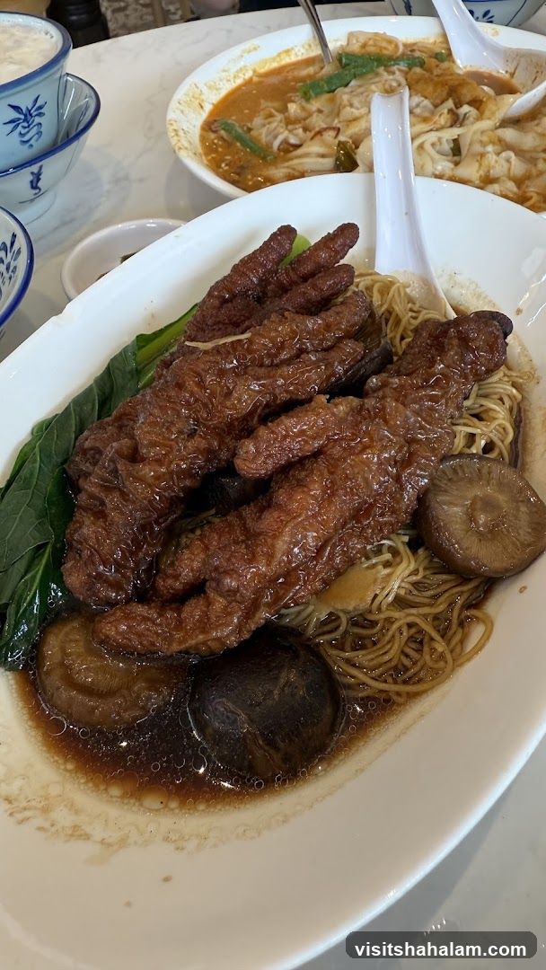 Braised Chicken Feet Noodles