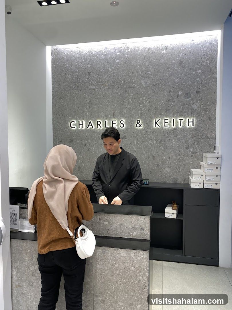 Checkout counter at Charles & Keith