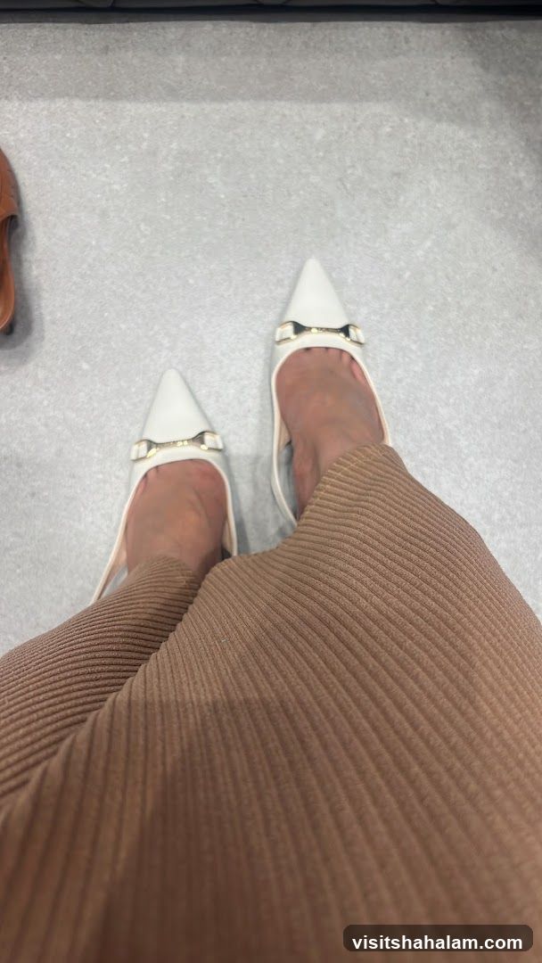 White Pointed-Toe Heels