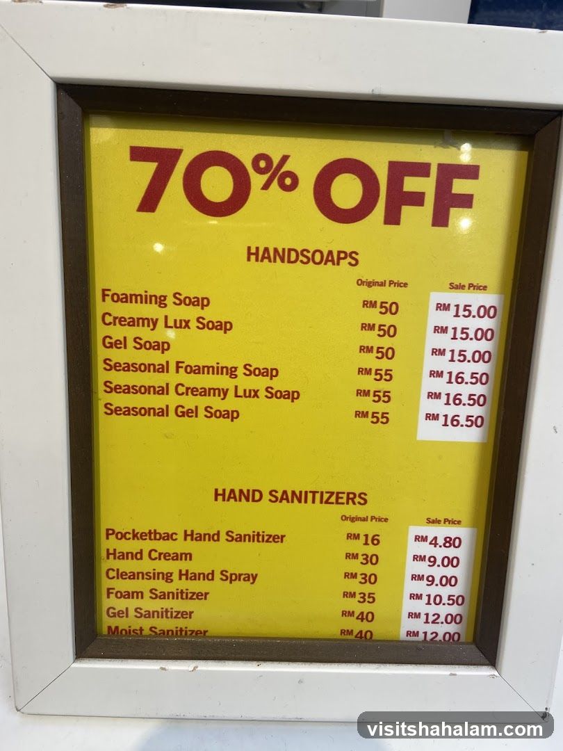 70% OFF Handsoaps and Hand Sanitizers