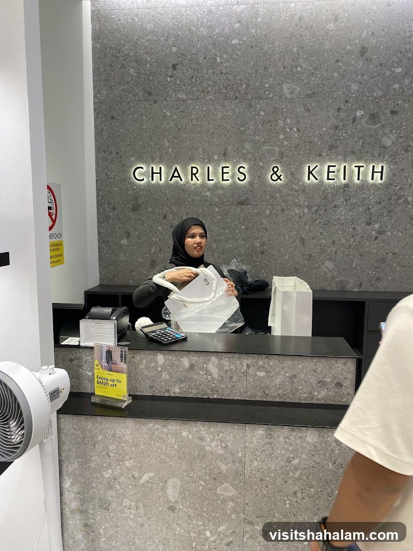 Charles & Keith Store Counter