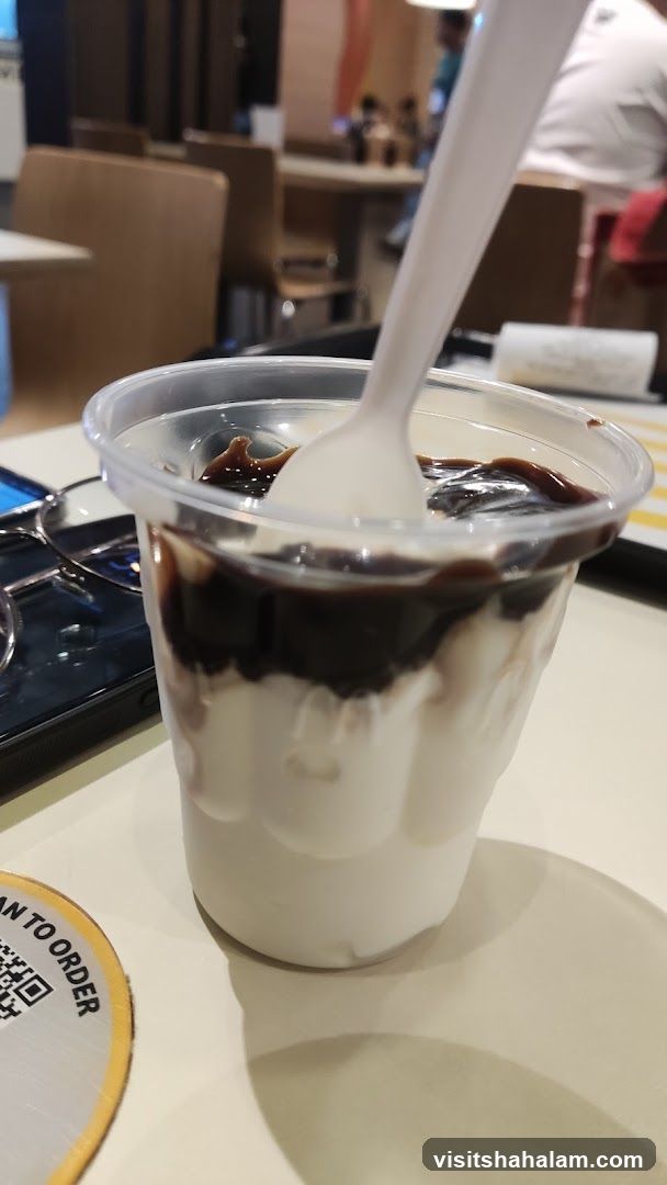 Dessert with Chocolate Sauce