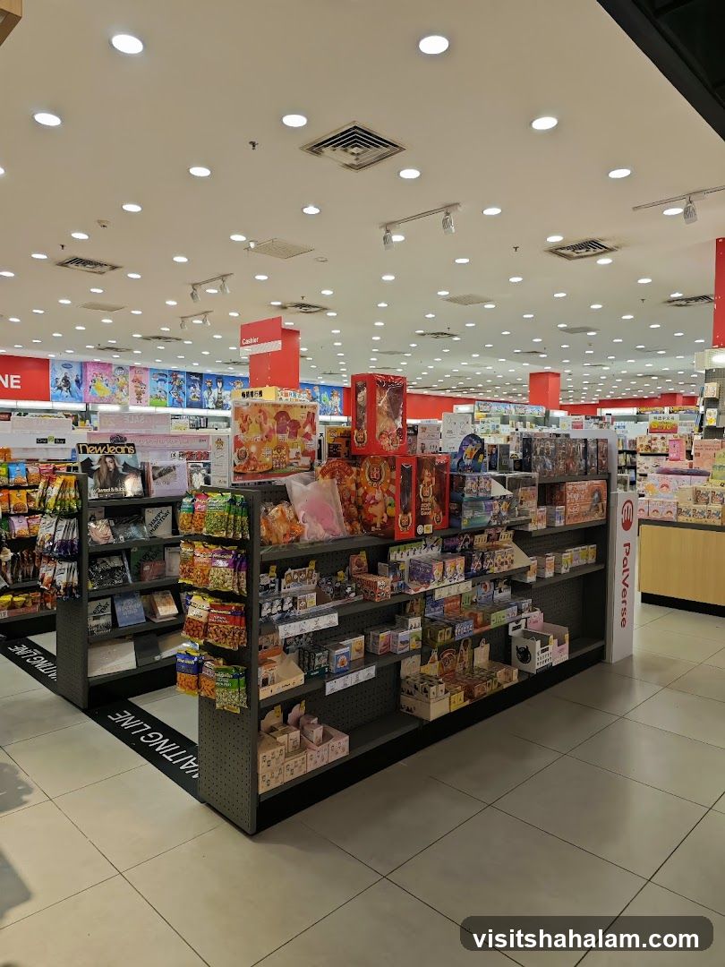 Store Interior with Shelves of Merchandise