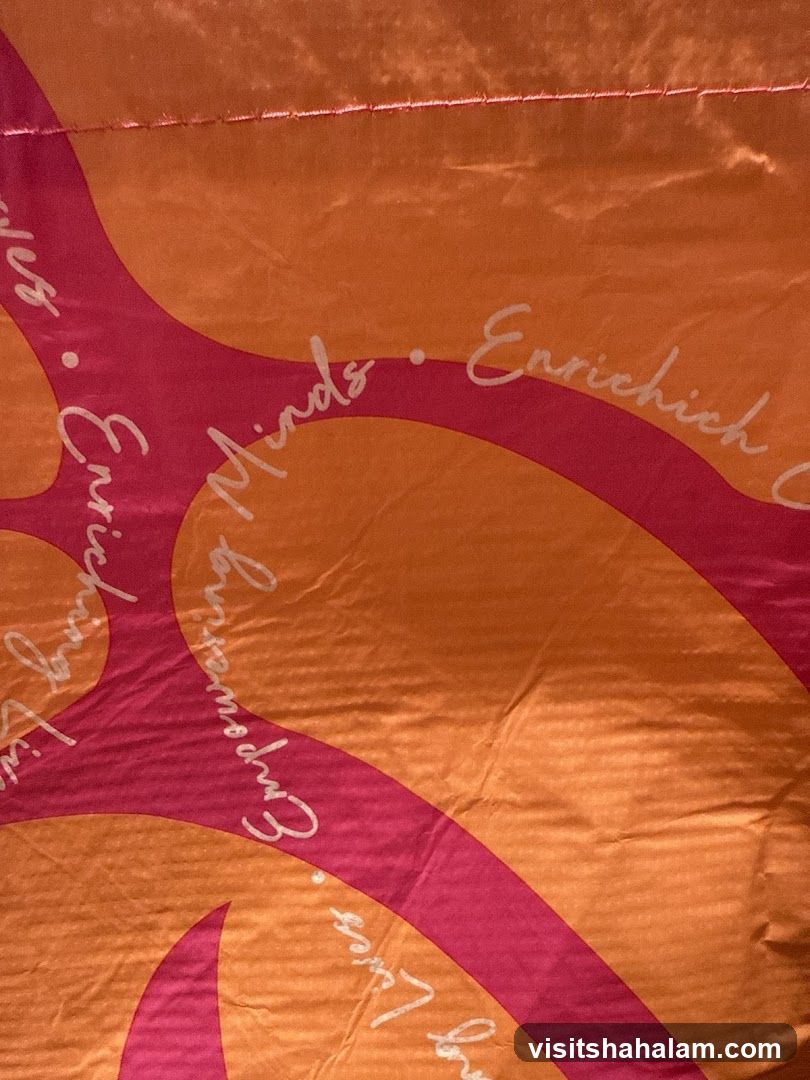Orange and Pink Pattern with Text